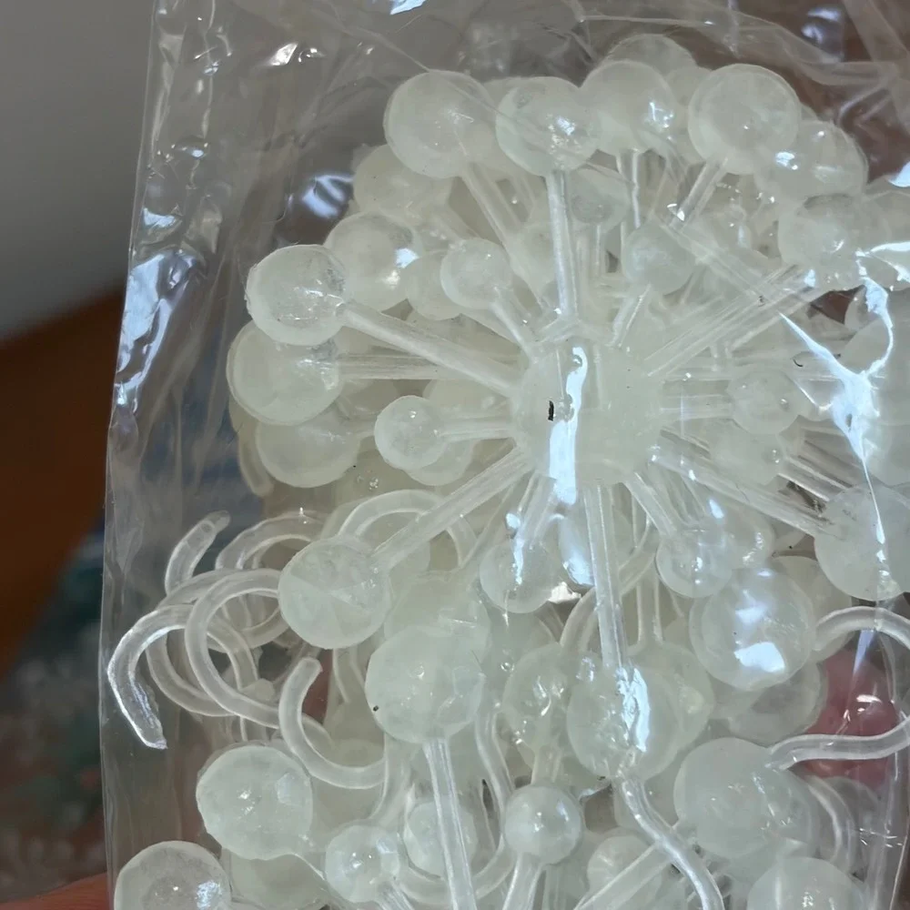 Vintage Chadwick Snowflake Ornaments Set of 24 Glow in the Dark Christmas